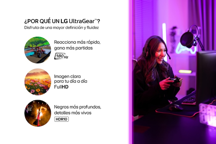 Por que 24”Monitor Gamer UltraGear™
